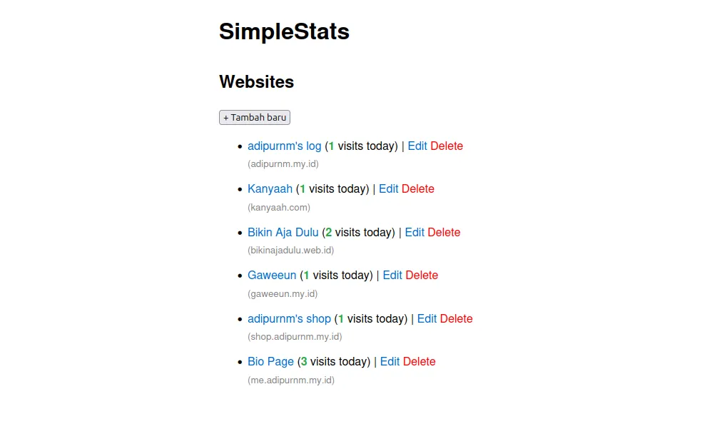 SimpleStats: No-nonsense, self-hostable analytic platform.